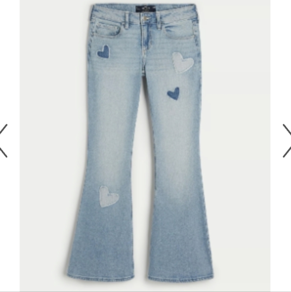 NWOT Hollister Heart Jeans Sz00